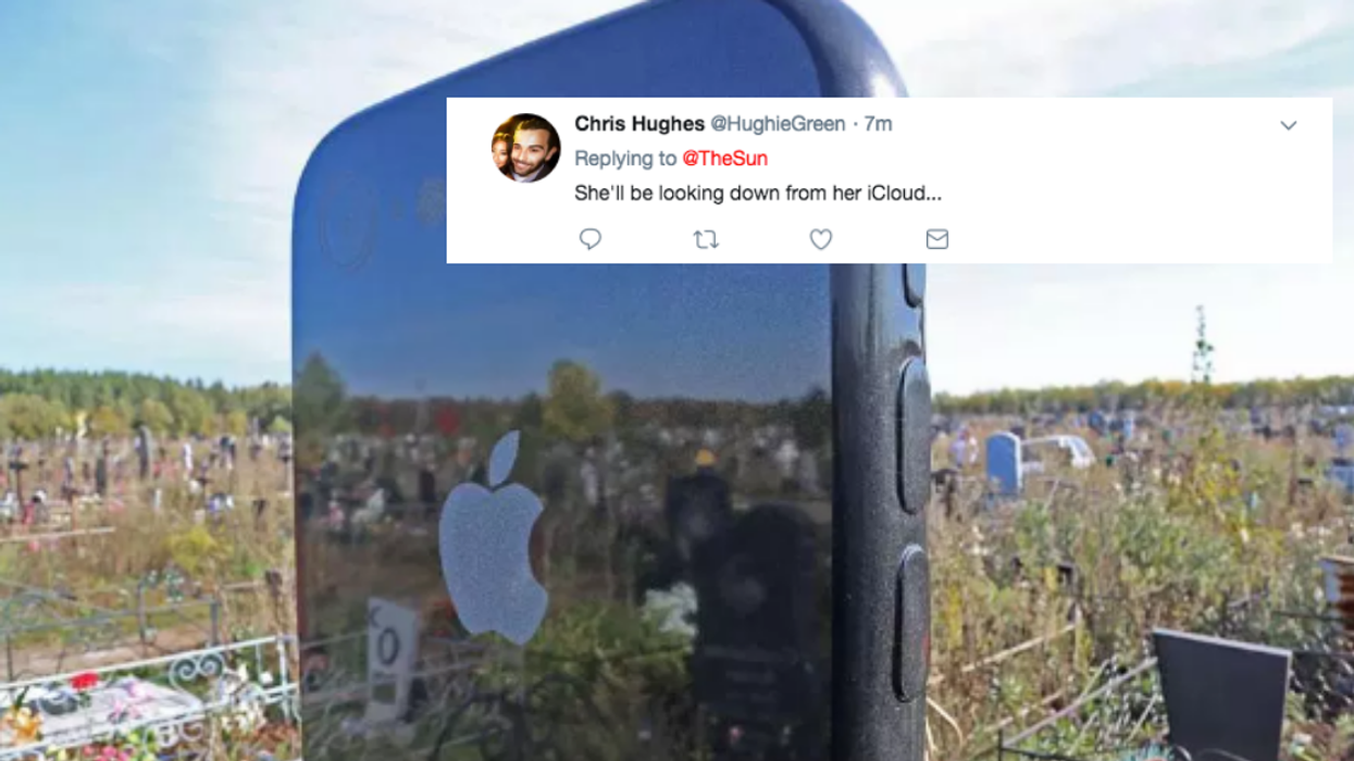 Woman Loved iPhones So Much She Was Buried Beneath A Giant Monument Of One 😮