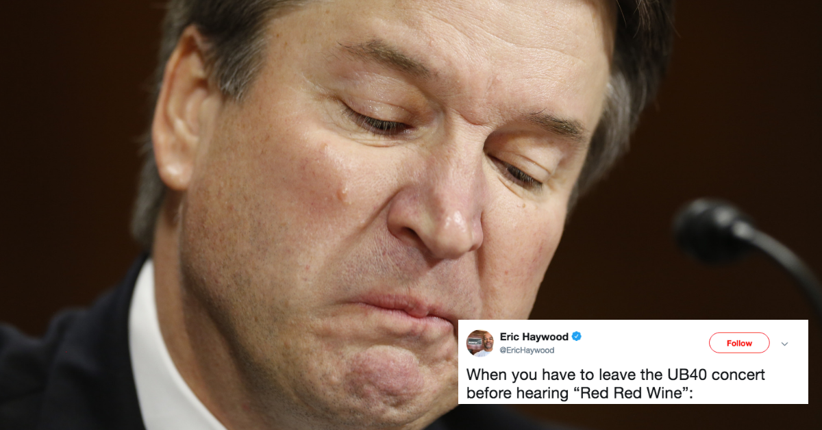 UB40's 'Red Red Wine' Became A Glorious Meme After News Of Brett Kavanaugh's Alleged Bar Fight 😂