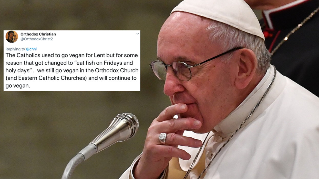 Pope Francis Was Just Offered One Million Dollars To The Charity Of His Choice If He Goes Vegan For Lent