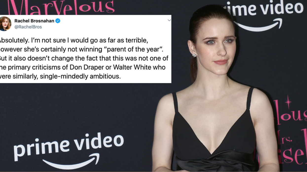 Rachel Brosnahan Calls Out Double Standard After Her TV Character's Parenting Style Is Criticized