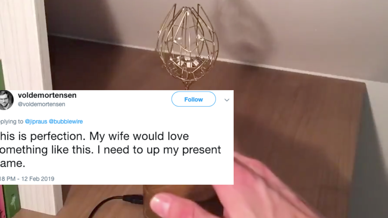 Guy Creates A Light-Up 'Mechanical Tulip' For His Wife That Blooms When You Caress It