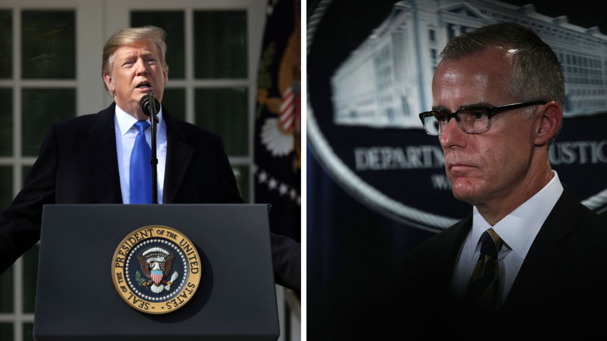 President Trump Hits Back At Former FBI Director Andrew McCabe Over His 'Deranged' Interview On '60 Minutes'