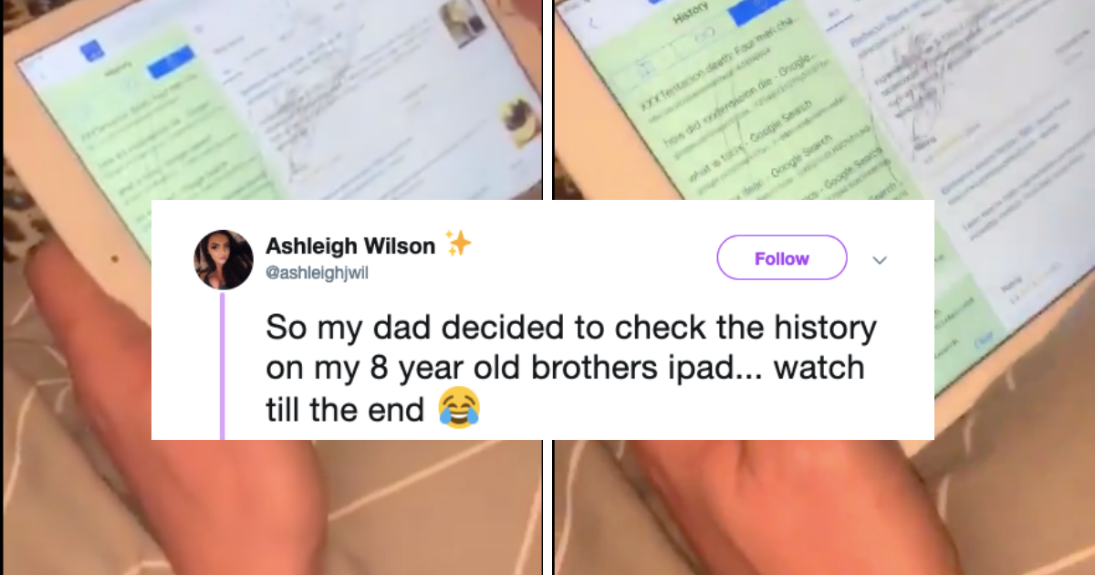 8-Year-Old Boy's Hilarious iPad Search History Is Honestly The Gift That Keeps On Giving