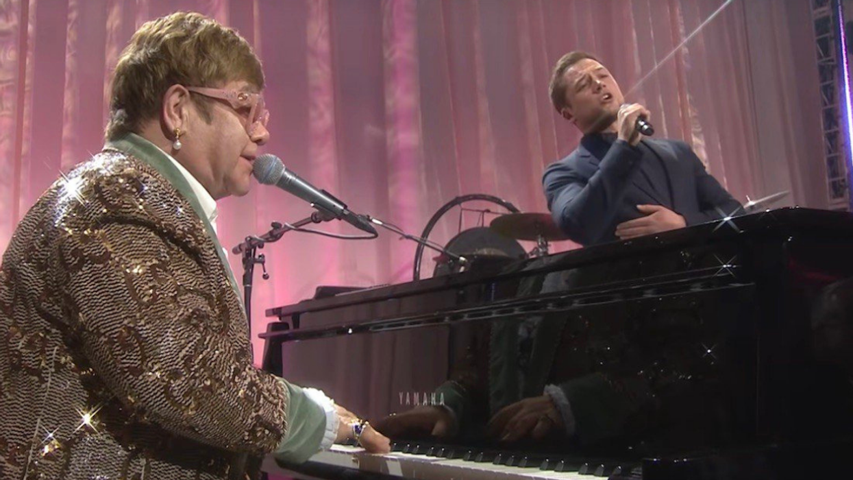Taron Egerton Singing 'Tiny Dancer' With Elton John Is A Total Swoonfest