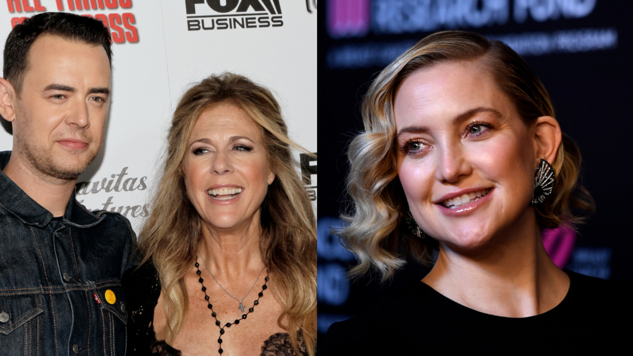 Rita Wilson Just Roasted Son Colin Hanks Hard For Being Oblivious To Kate Hudson's Crush On Him As A Kid