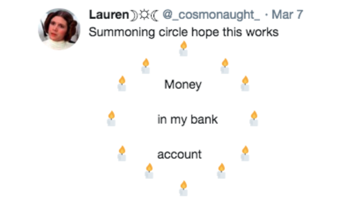 'Conjuring A Summoning Circle' Is Casting A Viral Spell All Over Twitter
