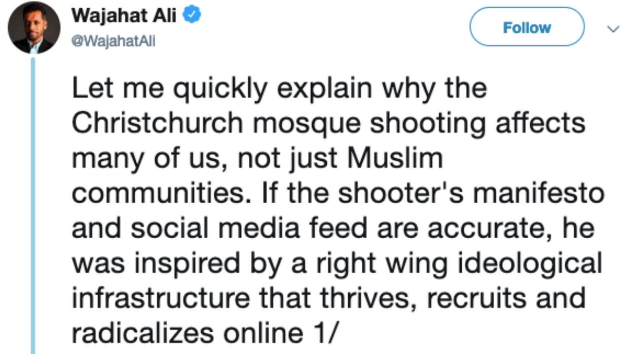 Man's Powerful Twitter Post On Christchurch Shootings Is Disturbingly Accurate