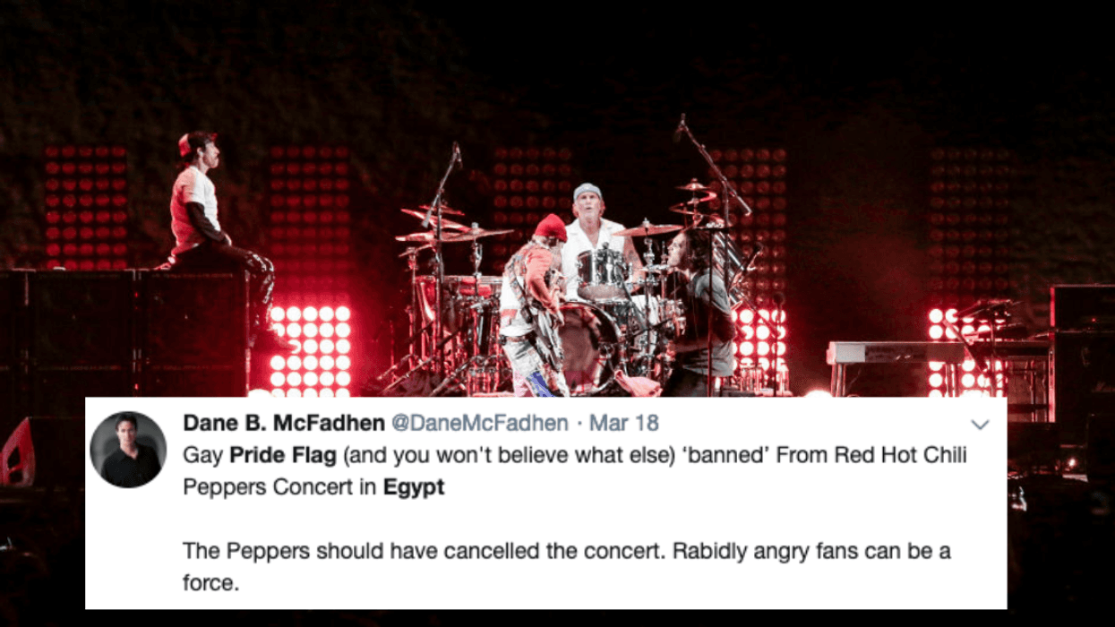 Egyptian Police 'Banned' Concertgoers From Bringing Pride Flags To A Red Hot Chili Peppers Concert
