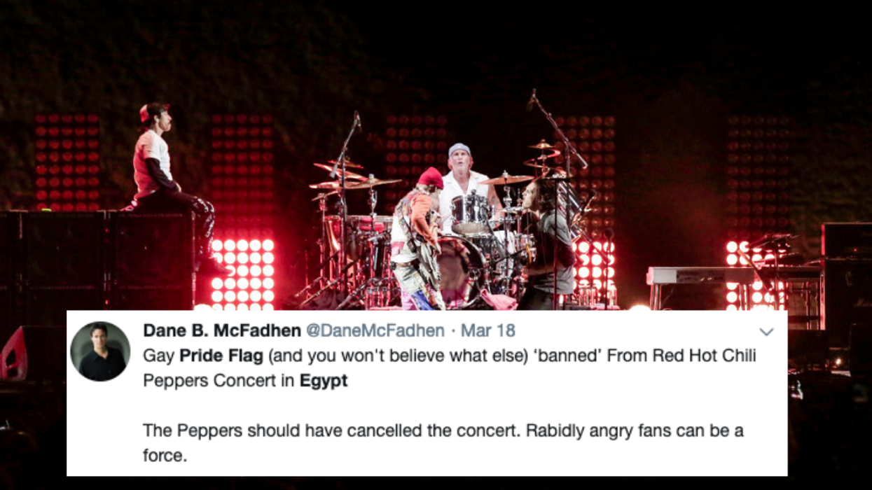 Egyptian Police 'Banned' Concertgoers From Bringing Pride Flags To A Red Hot Chili Peppers Concert