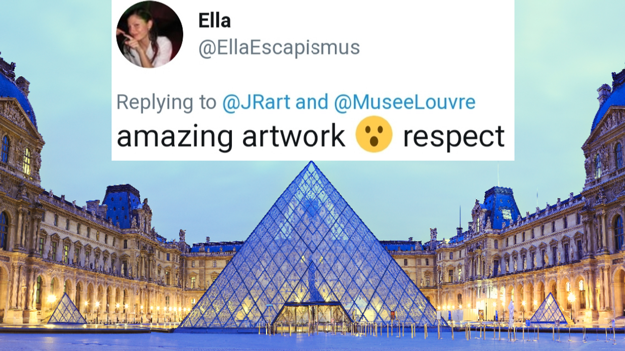 Massive Optical Illusion Meticulously Installed Over Four Days Around The Louvre Is Destroyed By Tourists After Just One