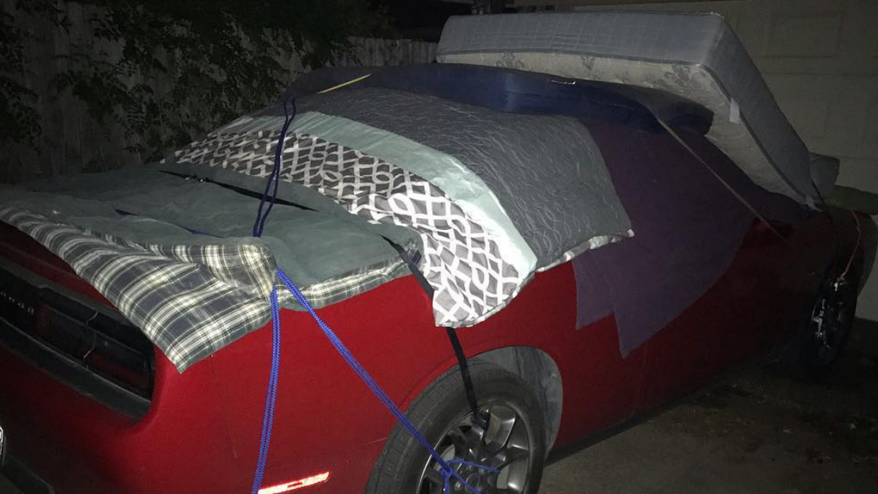 Texans Are Resorting To Hilariously Drastic Measures To Protect Their Cars From Hail