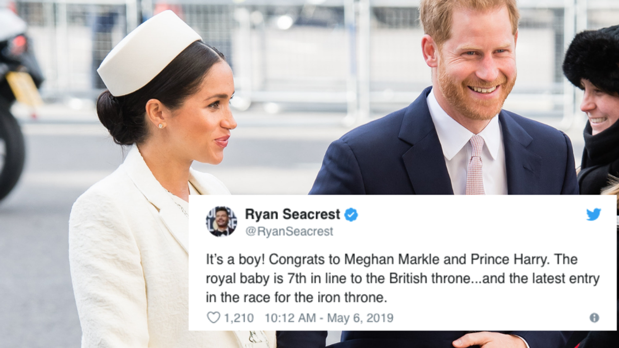 Celebrity Reactions And Jokes Are Flying In After News Of The Birth Of Meghan And Harry's Baby