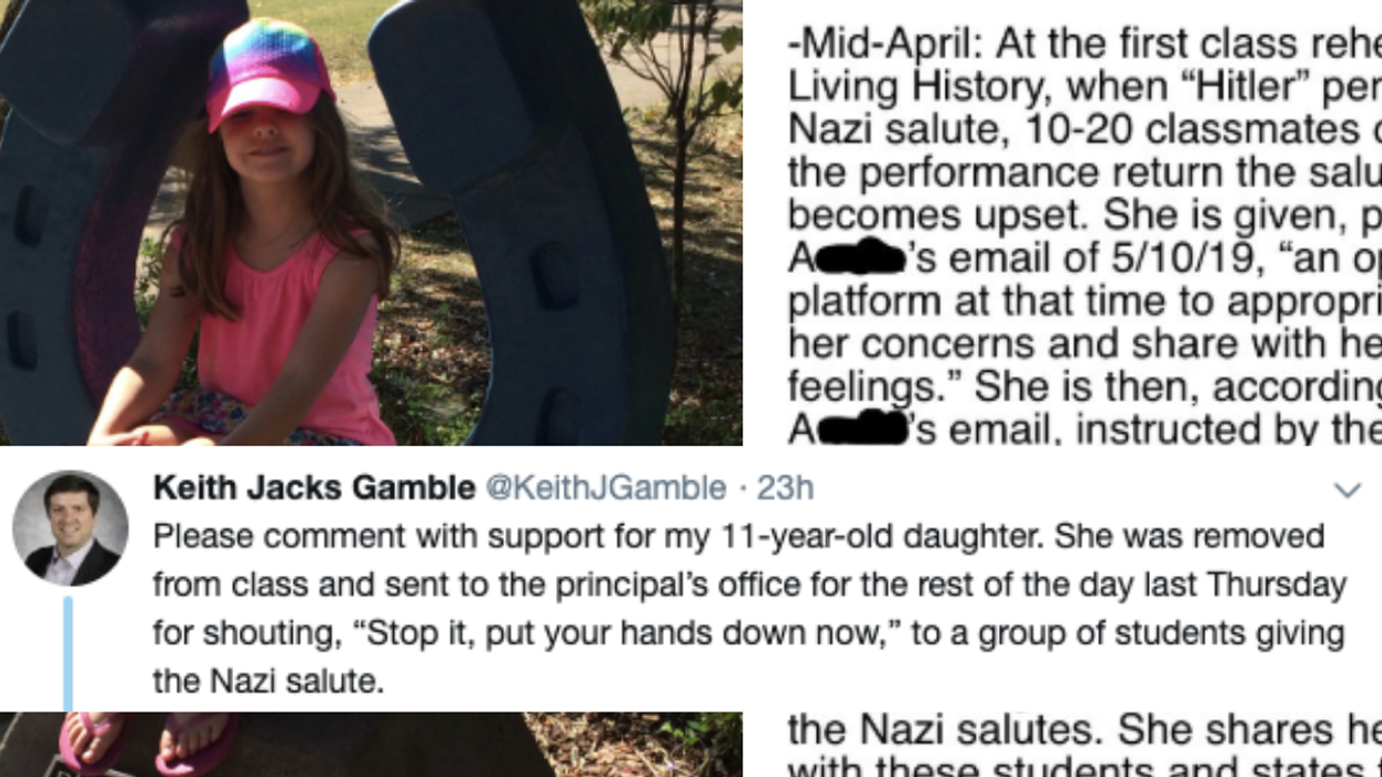 Tennessee School Responds After 11-Year-Old Girl Is Sent To The Principal's Office For Telling Classmates Not To Make Nazi Salute
