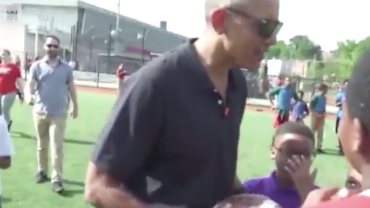 Barack Obama's Surprise Visit To A Baseball Academy Had Students Properly Freaking Out