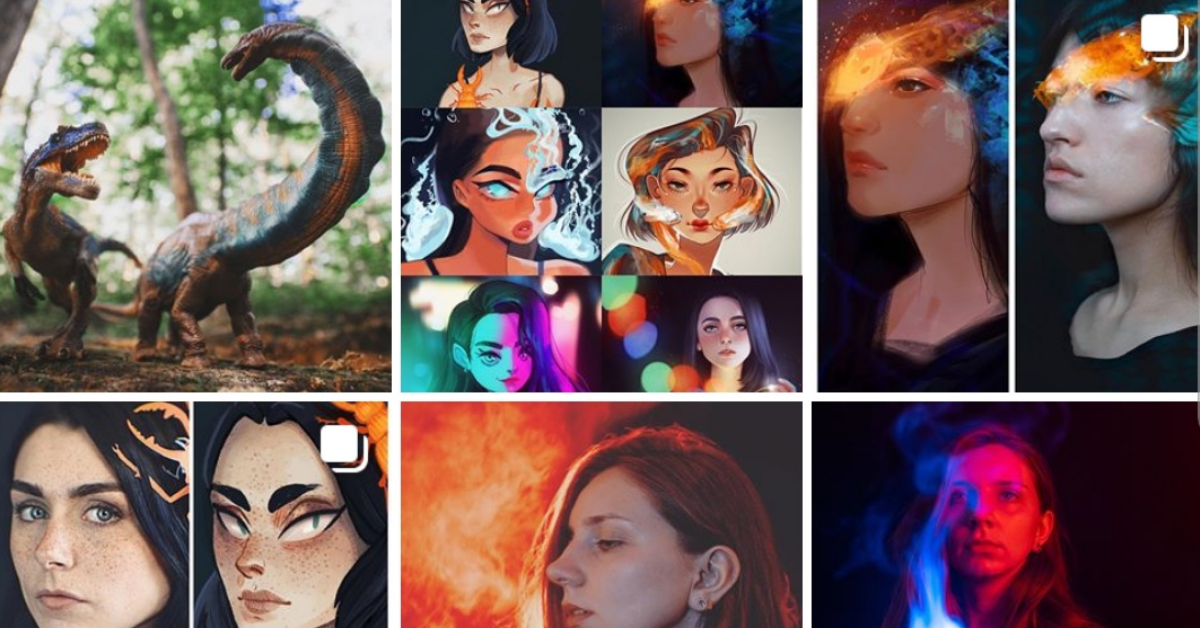 Photographer's Collaboration With 16 Artists to #DrawThisInYourStyle Produces Beautiful Visual Harmony