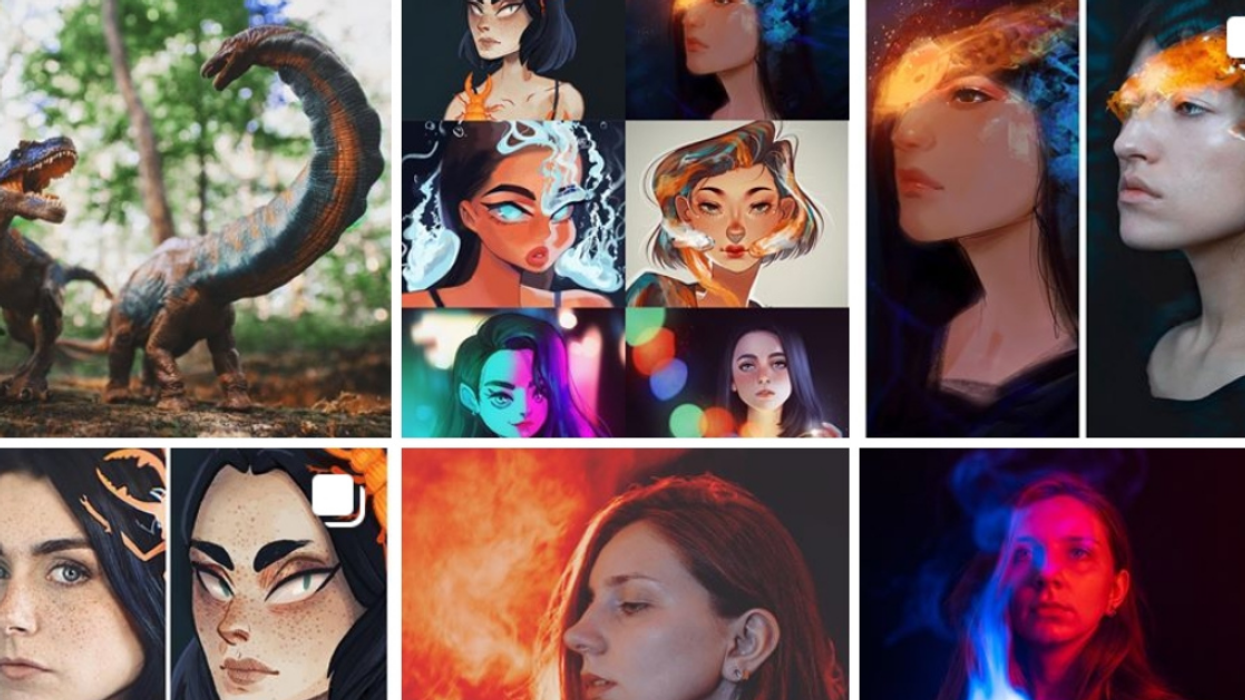Photographer's Collaboration With 16 Artists to #DrawThisInYourStyle Produces Beautiful Visual Harmony