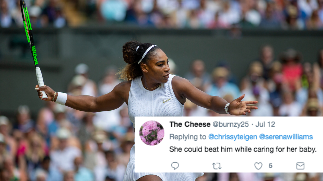 An Alarming Percentage Of Men Think They Could Win A Point Off Serena Williams