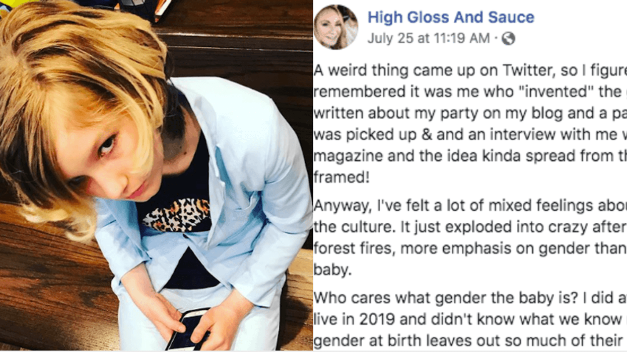 Mom Who 'Invented' The Gender Reveal Party Pens Powerful Post In Support Of Her Non-Binary Daughter