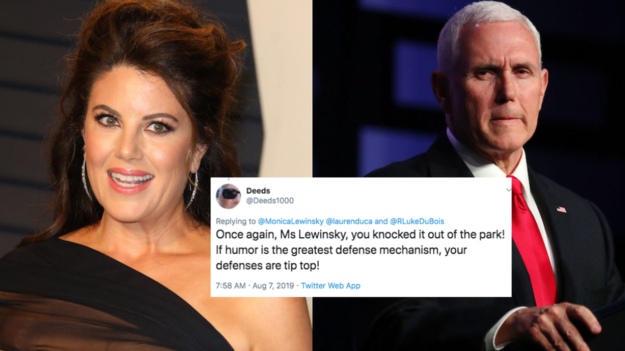 Monica Lewinsky Had The Ultimate Trolling Response To Some Unintentionally Sexual Advice From Mike Pence
