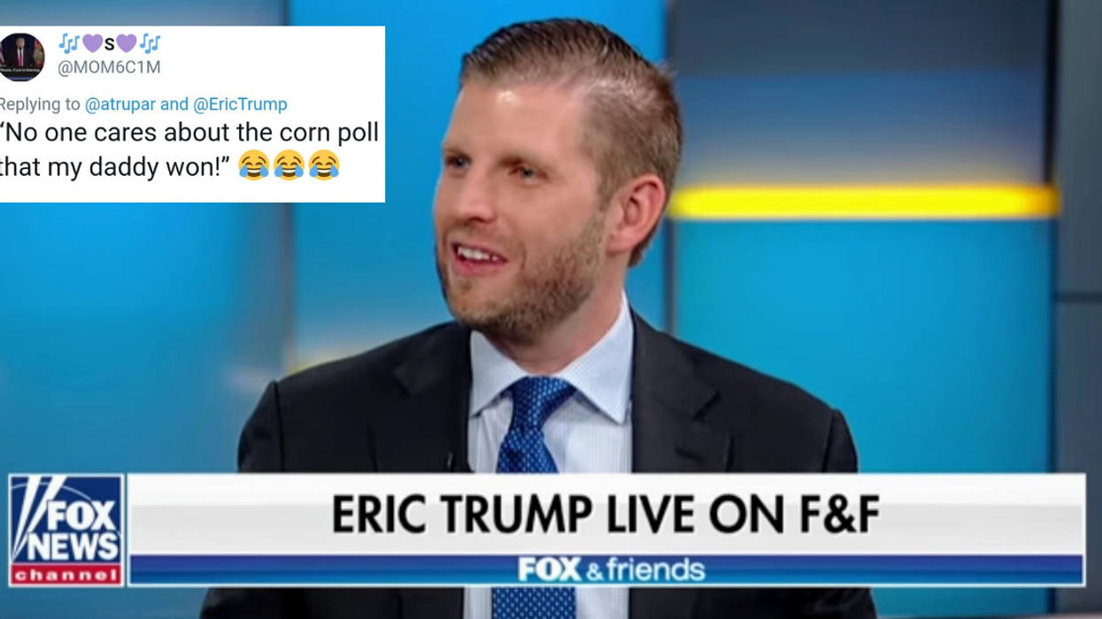 Eric Trump Criticizes The Media For Not Focusing On His Dad's 'Corn Kernel Poll' Results