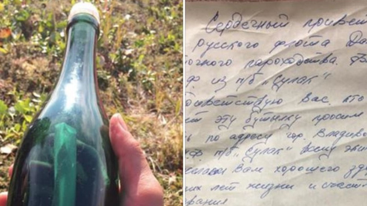 Alaska Man Finds 50-Year-Old Letter In A Bottle From Russian Navy