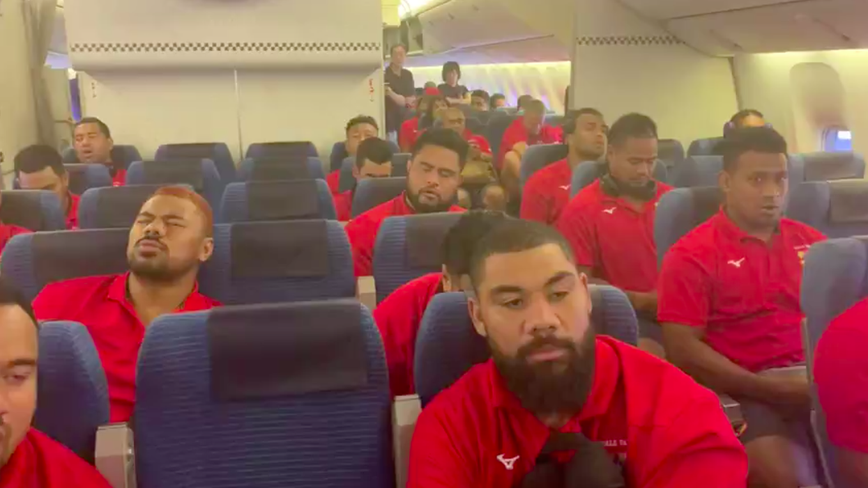 Tongan Rugby Team Entertains Flight By Bursting Into Song On Their Way To World Cup