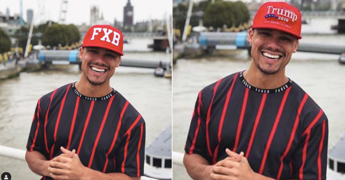 Former British 'Love Island' Contestant Stunned To Find His Instagram Photo Was Doctored To Sell Trump 2020 Hats