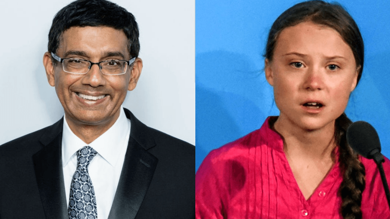 Far-Right Trumpian Dinesh D'Souza Slammed For Comparing Greta Thunberg To Nazi Propaganda