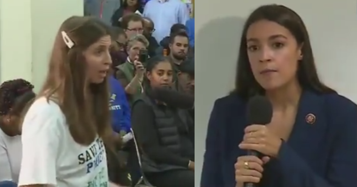 Pro-Trump Group Admits To Staging Bizarre 'Eat The Babies' Moment At AOC Town Hall