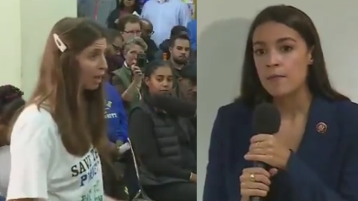 Pro-Trump Group Admits To Staging Bizarre 'Eat The Babies' Moment At AOC Town Hall