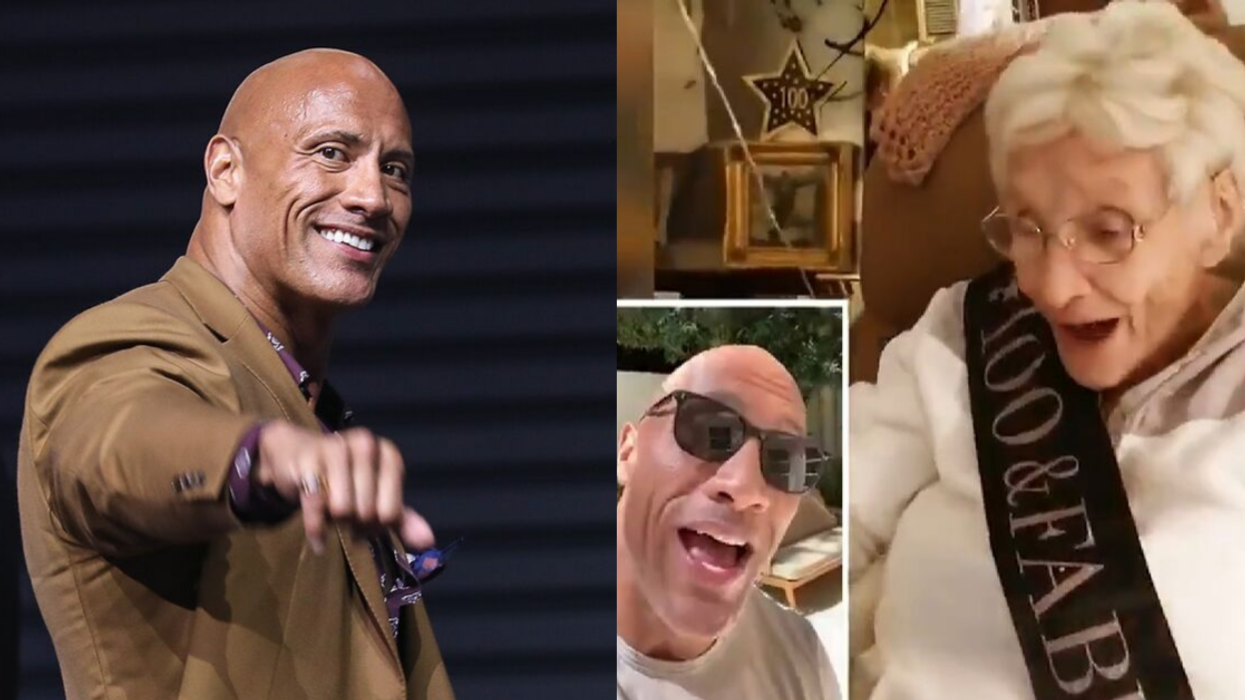 Dwayne 'The Rock' Johnson Makes Sweet Video For A Fan's 100th Birthday, And Her Reaction Is Totally Worth It