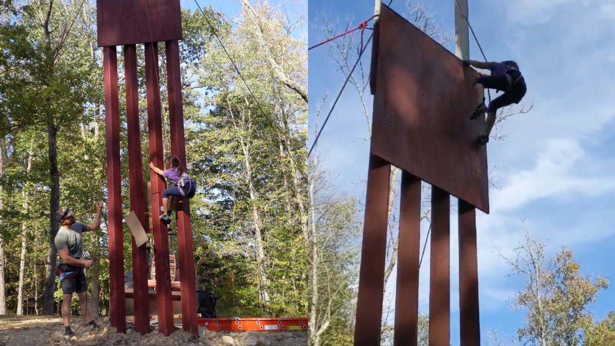 8-Year-Old Girl Shows How 'Impenetrable' Trump's Border Wall Actually Is By Easily Climbing Up And Over It