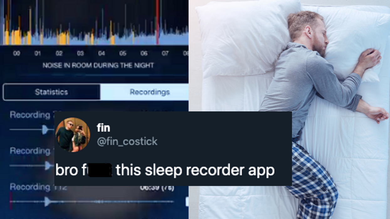 Guy's Sleep Recorder App Embarrassingly Catches A Lot More Than Just The Sound Of Snoring