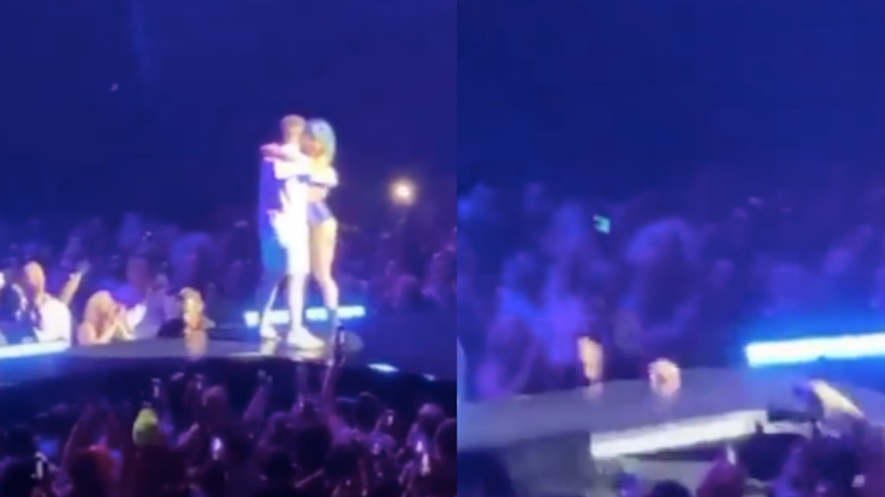 Lady Gaga Has Scary Fall Off The Stage While Dancing With Fan, But Soldiers On Like A Total Pro