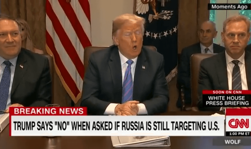 Donald Trump Just Contradicted His Intelligence Director On Russia Again, and People Are Waiting for the Walkback