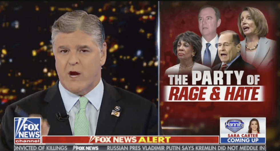 Sean Hannity Is Getting Dragged for His Painfully Tone Deaf Reaction to Pelosi Wanting Trump 'Locked Up'