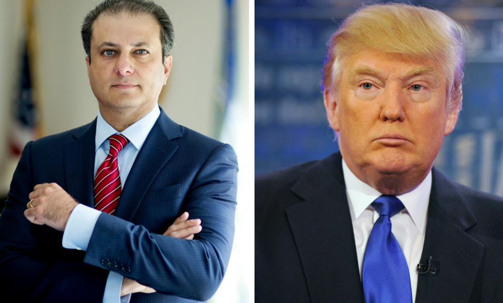 Ex-U.S. Attorney Bharara Describes "Unusual" Calls Received from Trump