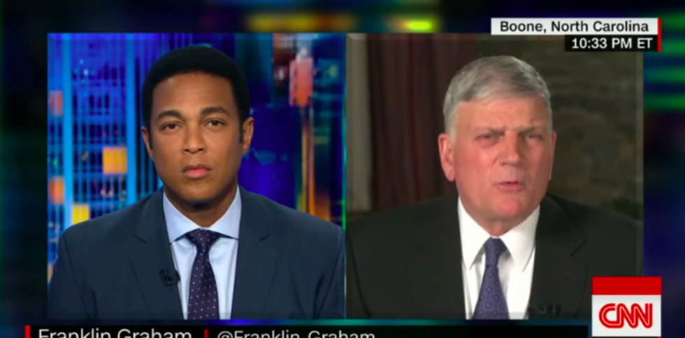 Evangelical Leader Franklin Graham Explains Why He Believes Donald Trump's Election Was an Act of God--and We See His Point