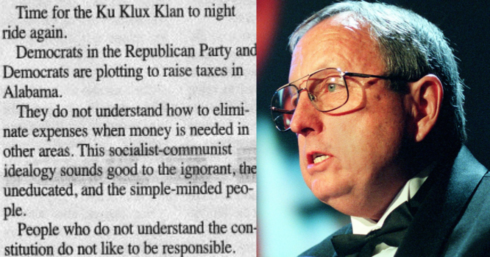 Small Town Editor Published a Bonkers Editorial Calling for the KKK to 'Ride Again', and Now He's Doubling Down