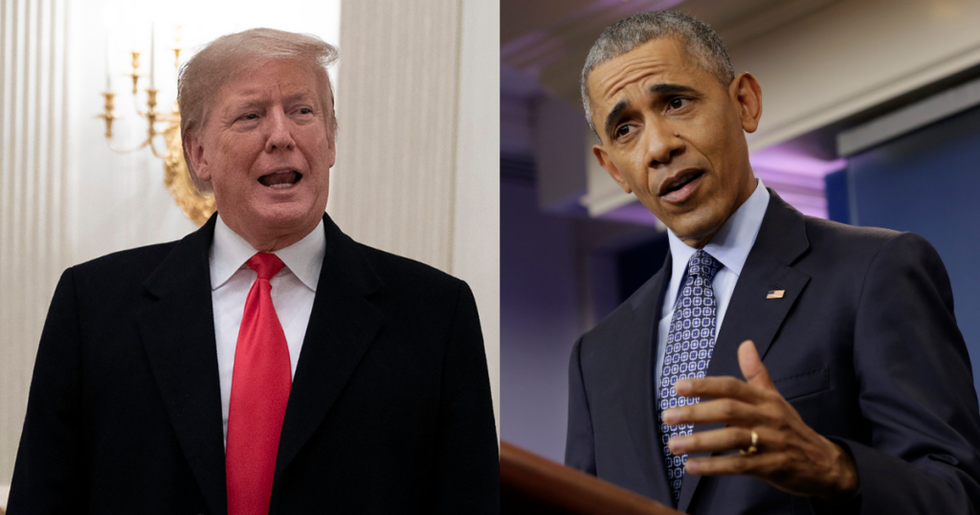 Someone Projected Trump's Approval Rating in the UK Versus Obama's Onto the Tower of London, and We Really Hope He Saw It