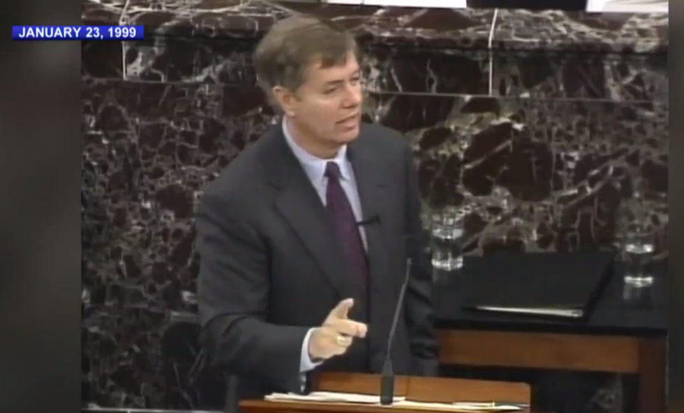 These Videos of Lindsey Graham Talking About Bill Clinton in the 1990s Make A Surprisingly Strong Case for Impeaching Donald Trump