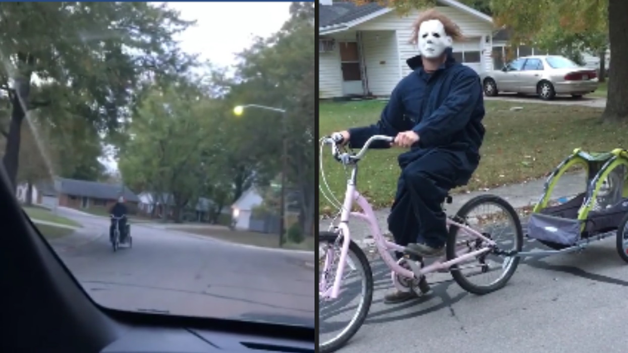 Woman Rips Her Husband A New One For Riding Her Bike Around Their Neighborhood Dressed As Michael Myers