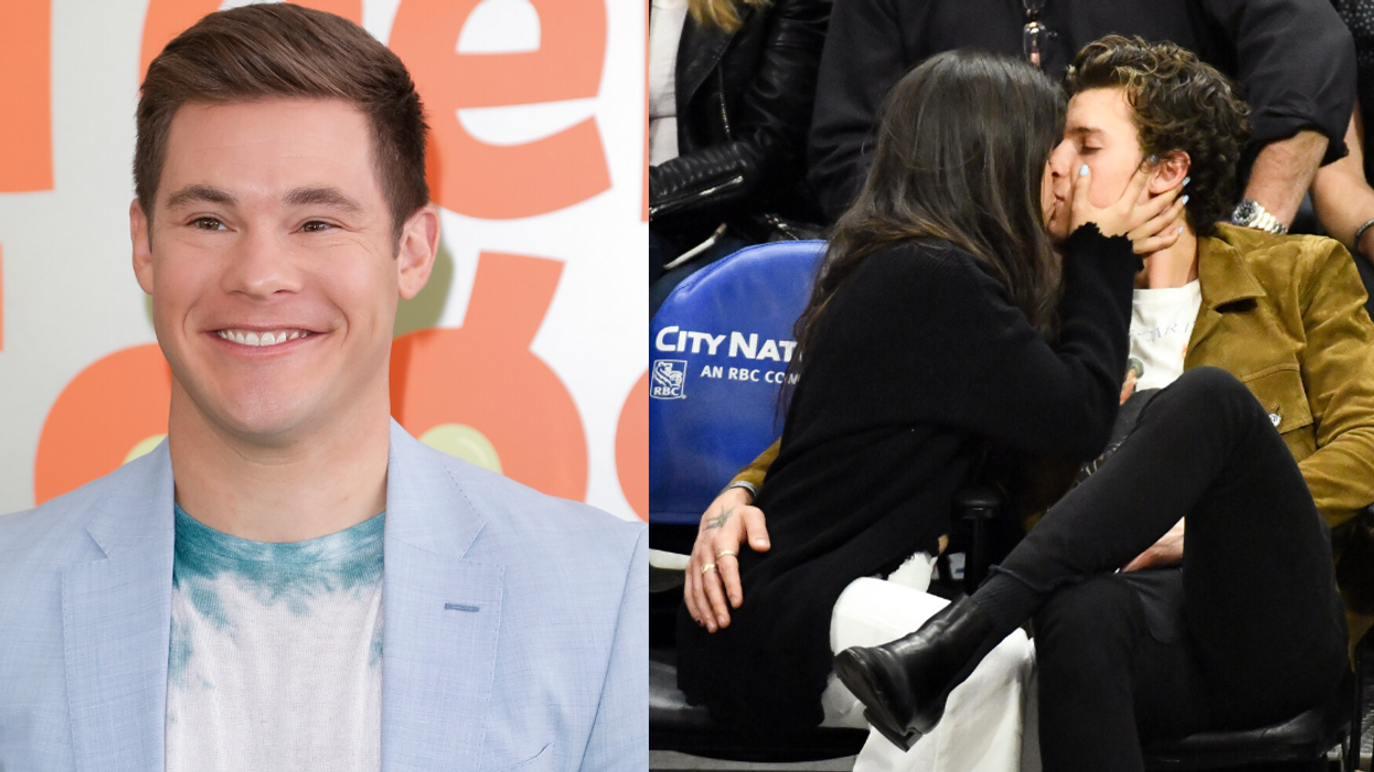 Adam Devine Trolls Shawn Mendes And Camila Cabello's Intense Courtside PDA With A Weirdly Similar Photo