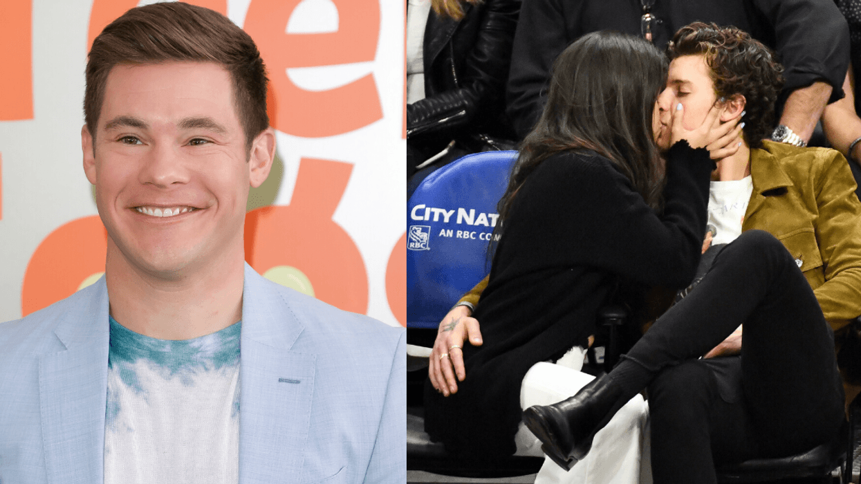 Adam Devine Trolls Shawn Mendes And Camila Cabello's Intense Courtside PDA With A Weirdly Similar Photo