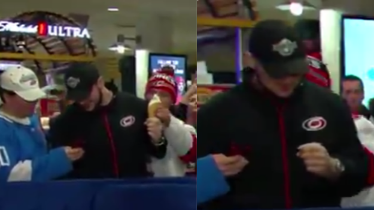 Distracted Guy Has No Idea What Happened After Getting His Ice Cream Cone Stolen On Live Television