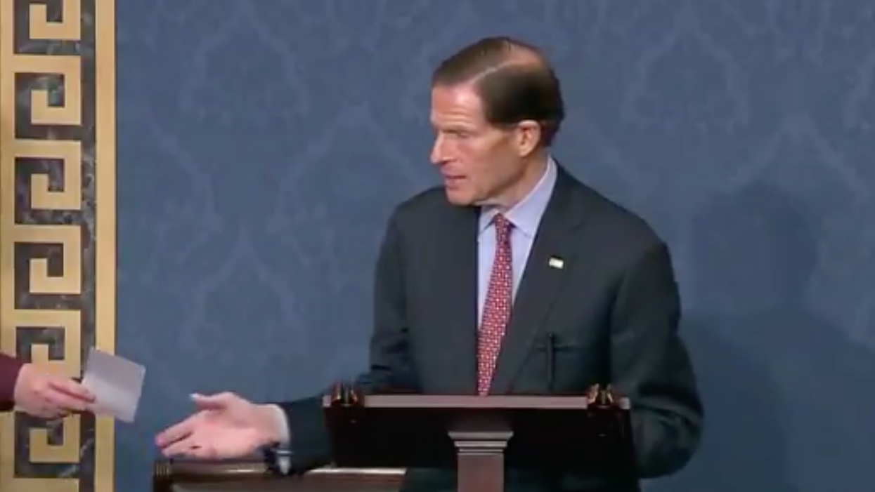 Democratic Senator Was Interrupted By News Of California School Shooting As He Was Giving Floor Speech About Gun Violence