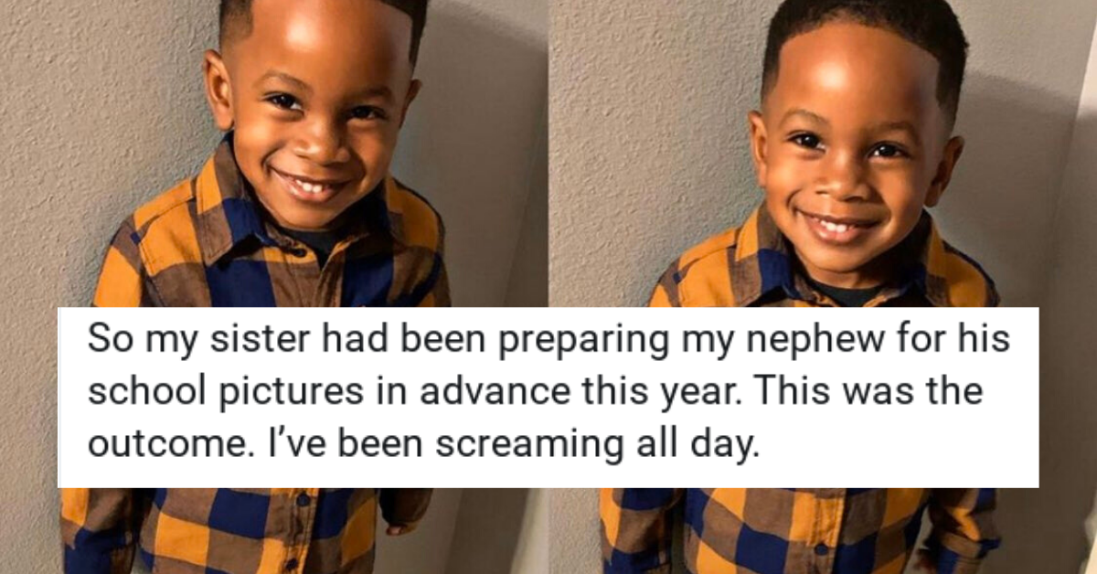 Mom's Attempt To Prepare 3-Year-Old Son For School Photos Goes Hilariously Awry