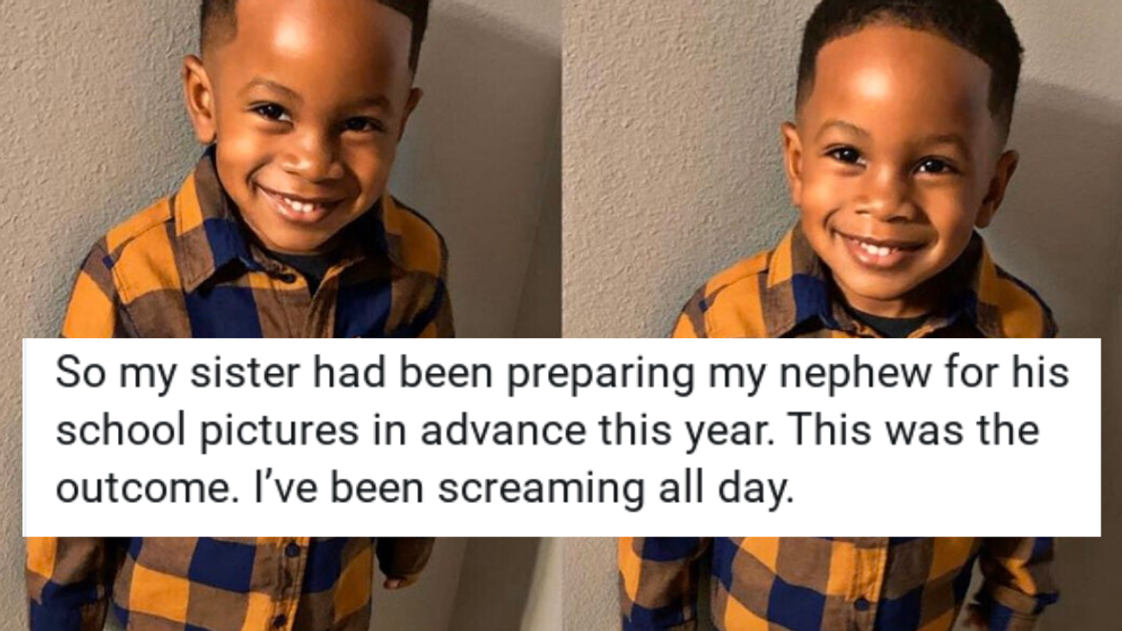 Mom's Attempt To Prepare 3-Year-Old Son For School Photos Goes Hilariously Awry