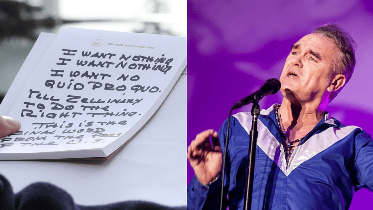 People Are Turning Trump's Handwritten Impeachment Notes Into Genius Morrissey-Style Songs