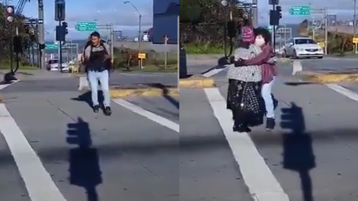 Guy Magically Transforms Himself Into A Dancing Couple In The Middle Of The Street